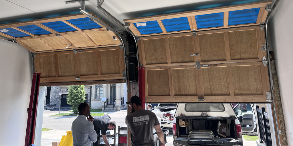 Garage door installation completed by Flawless Doors in Cambridge Ontario.
